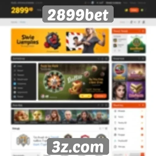 Interface do usuário do 2899bet é intuitiva